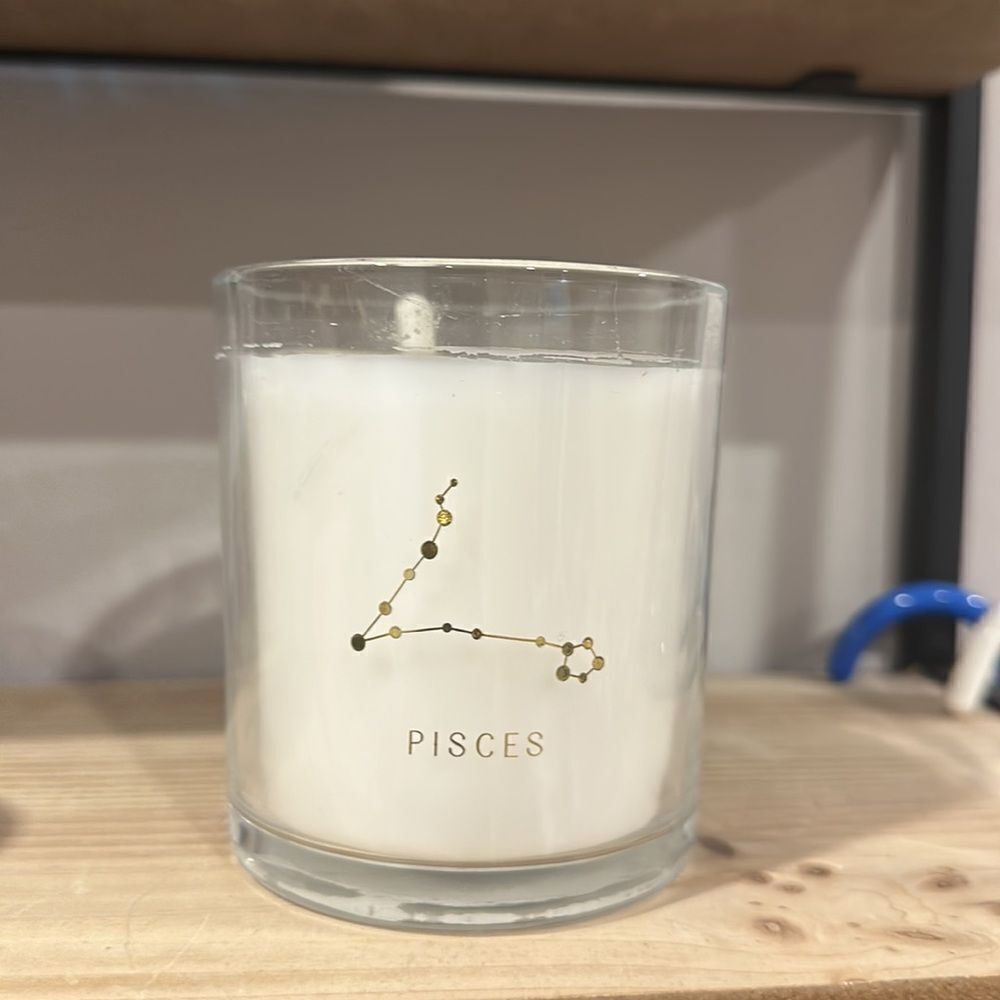 Pisces Glass Zodiac mandarin candles